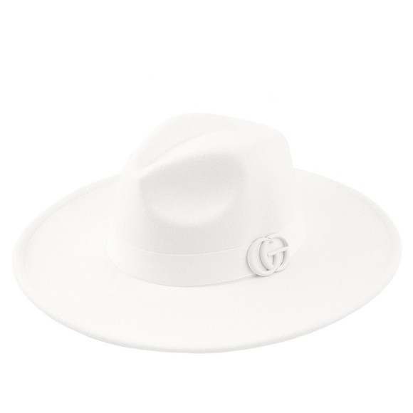 •Glam On• Felt Fedora Logo Hat (Red Edition) - Picture 2 of 14